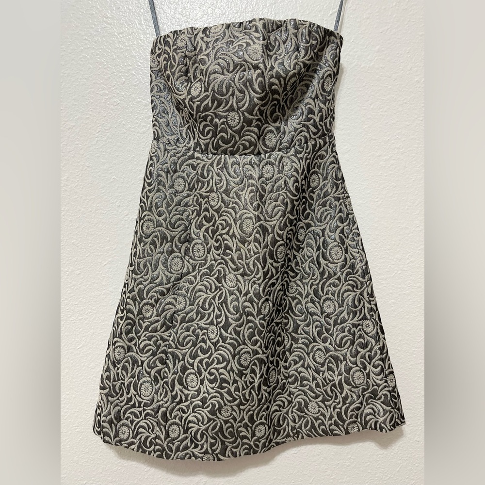 The Limited Patterned Strapless Cocktail Dress, Size 2